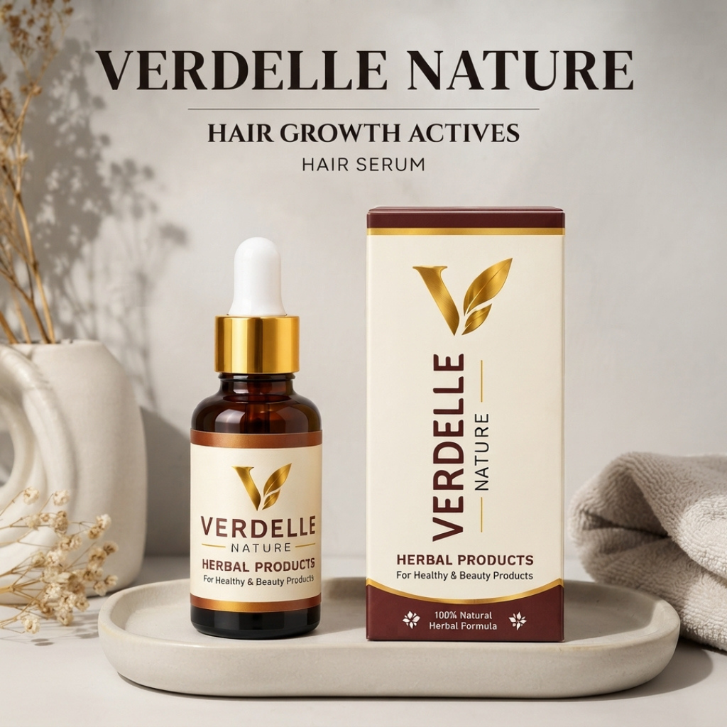 Verdelle Nature Herbal Hair Serum | Advanced Hair Growth & Root Nourishment Formula For New Hairs